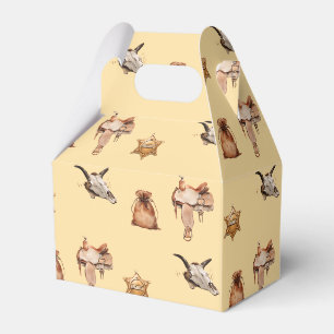 Watercolor Wild West Kid Art Favor Box