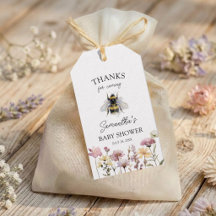 Watercolor Wildflower & Bee Baby Shower