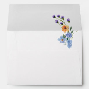 Watercolor Wildflower Boho Envelope
