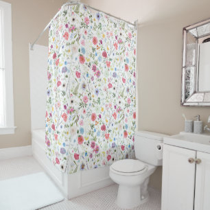 Watercolor Wildflower Botanical Garden Pattern