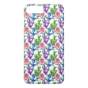 Watercolor Wildflower Cactus Pattern iPhone 8 Plus/7 Plus Case
