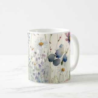 Watercolor Wildflower Coffee Mug