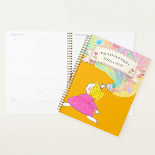 Watercolor Wildflower Floral Spiral Notebook Planner