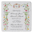 Watercolor wildflower Garden Wedding Invitation
