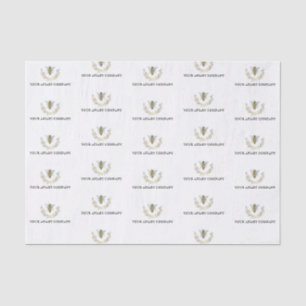 Watercolor Wildflower Honey Bee Apiary Tissue Paper