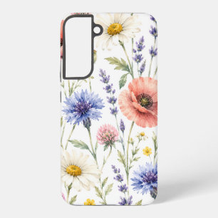 Watercolor Wildflower Meadow Floral Samsung Galaxy Case