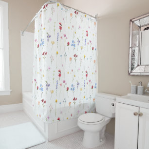 Watercolor Wildflower Minimalistic Pattern Cottage