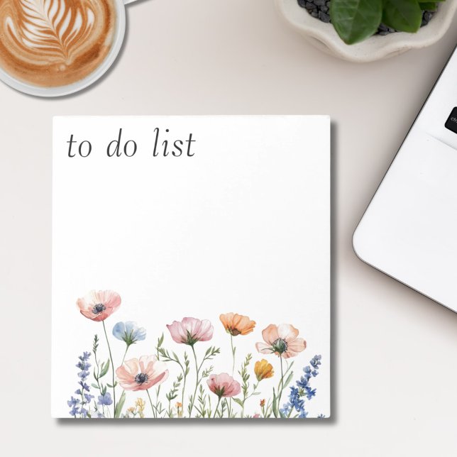 Watercolor Wildflower  Notepad (Creator Uploaded)