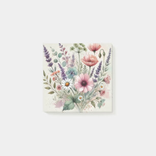 Watercolor Wildflower Perfect for Spring & Summer Post-it Notes