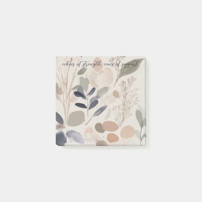 Watercolor Wildflower Post-it Notes (Front)