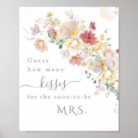 Watercolor Wildflower Purple Spring Bridal Game