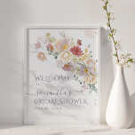Watercolor Wildflower Purple Spring Bridal Shower Poster<br><div class="desc">This Watercolor Wildflower modern design help you plan a great Bridal Shower!</div>