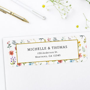Watercolor Wildflower Spring Summer Wedding