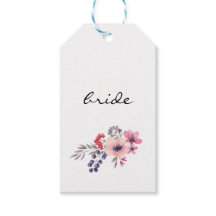 Watercolor Wildflower Wedding Escort Card