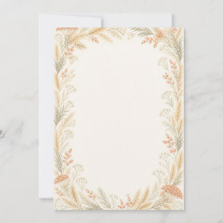 Watercolor Wildflower Wedding Invitation 