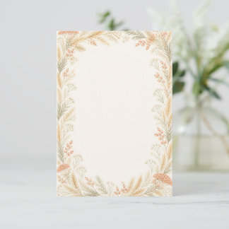 Watercolor Wildflower Wedding RSVP Card 