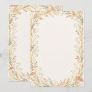 Watercolor Wildflower Wedding Thank You Card