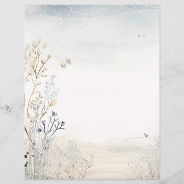Watercolor Wildflowers (Back)