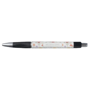 Watercolor Wildflowers Floral Pen