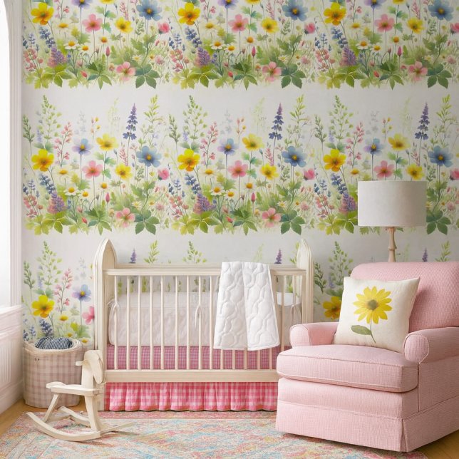 Watercolor Wildflowers  Floral Wallpaper (Creator Uploaded)