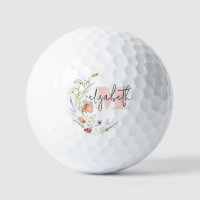 Watercolor Wildflowers Monogram