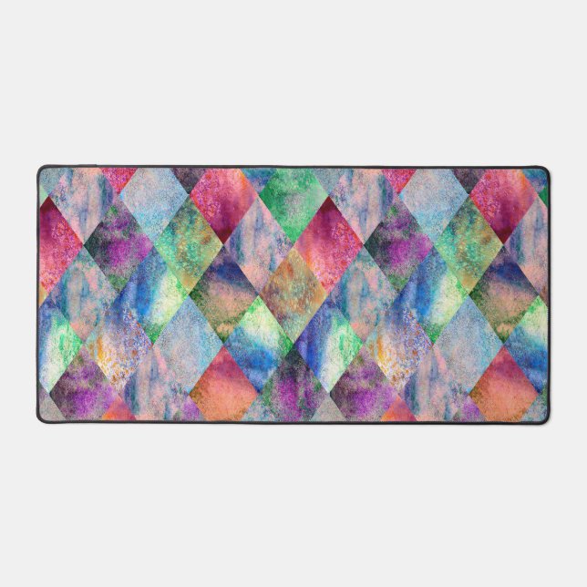Watercolor Wildflowers Personalized  Desk Mat (Front)
