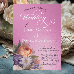 Watercolor Wildflowers - Rose Pink