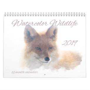 Watercolor Wildlife Calendar