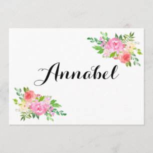 Watercolor Will You By My Flower Girl Proposal Invitation