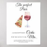 Watercolor Wine Bridal shower How Many Corks 