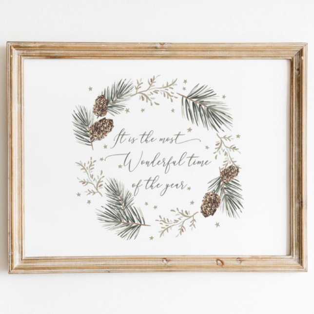 Watercolor Winter Botanical Poster (Creator Uploaded)