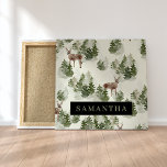 Watercolor Winter Forest Seamless Pattern Canvas Print<br><div class="desc">Embrace the serene beauty of winter with our Watercolor Winter Forest Seamless Pattern. This exquisite design captures the enchanting essence of a snow-covered forest,  perfect for adding a touch of seasonal magic to your life.</div>