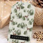 Watercolor Winter Forest Seamless Pattern Gift Tags<br><div class="desc">Embrace the serene beauty of winter with our Watercolor Winter Forest Seamless Pattern. This exquisite design captures the enchanting essence of a snow-covered forest,  perfect for adding a touch of seasonal magic to your life.</div>