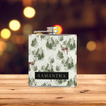 Watercolor Winter Forest Seamless Pattern Hip Flask<br><div class="desc">Embrace the serene beauty of winter with our Watercolor Winter Forest Seamless Pattern. This exquisite design captures the enchanting essence of a snow-covered forest,  perfect for adding a touch of seasonal magic to your life.</div>