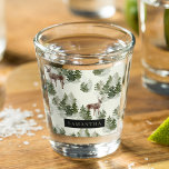 Watercolor Winter Forest Seamless Pattern Shot Glass<br><div class="desc">Embrace the serene beauty of winter with our Watercolor Winter Forest Seamless Pattern. This exquisite design captures the enchanting essence of a snow-covered forest,  perfect for adding a touch of seasonal magic to your life.</div>
