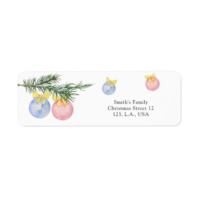 Watercolor Winter gender reveal (Front)