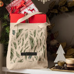 Watercolor Winter Green Seamless Pattern  Tote Bag<br><div class="desc">Introducing our enchanting "Watercolor Winter Green Seamless Pattern" collection, now available for sale on Zazzle! Embrace the beauty of the winter season with this exquisite and versatile pattern that captures the serene essence of snow-covered landscapes and evergreen forests.xperience the allure of winter with our Watercolor Winter Green Seamless Pattern collection....</div>