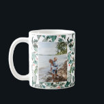 Watercolor Winter Holly Berry 2 Photo Coffee Mug<br><div class="desc">Watercolor winter holly berries and greenery pattern,  2 photo mug.</div>