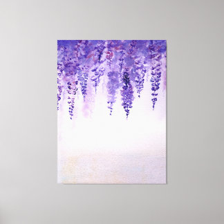 Watercolor wisteria print