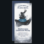 Watercolor Witch's Black Hat Halloween Invitations<br><div class="desc">A watercolor black pointed witch's hat is featured on these party invitations. Fun for Halloween costume party invitations,  scary kid's birthday party invitations,  adult Halloween costume party invitations,  just change the wording to fit your occasion. For thicker papers,  consider the Matte Paper.</div>