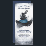 Watercolor Witch's Black Hat Halloween Invitations<br><div class="desc">A watercolor black pointed witch's hat is featured on these party invitations. Fun for Halloween costume party invitations,  scary kid's birthday party invitations,  adult Halloween costume party invitations,  just change the wording to fit your occasion. For thicker papers,  consider the Matte Paper.</div>