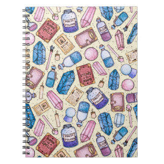 Watercolor Witchy Pattern Notebook