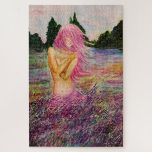 Watercolor - With Lavender Aroma - Choose Size Jigsaw Puzzle
