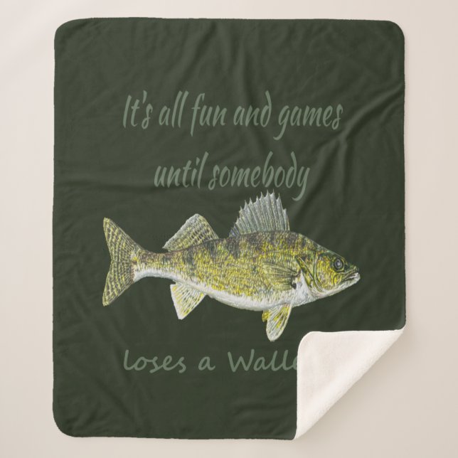 Watercolor Wolf Family Pack Quote Inspirational Sh Sherpa Blanket (Front)