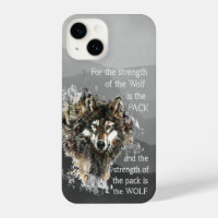 Watercolor Wolf Pack Family Quote Animal Nature