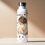 Watercolor Woman With Brown Hair Boho Affirmation Water Bottle<br><div class="desc">Empower your day with this uplifting watercolor boho affirmation water bottle. Featuring a beautiful illustration of a woman with flowing brown hair, this bottle is a reminder to embrace your natural beauty and celebrate your strength. The inspiring affirmations printed on the bottle will encourage you to stay positive and focused...</div>