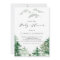 Watercolor Woodland Baby Shower Invitation
