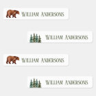 Watercolor Woodland Bear Personalized Boys