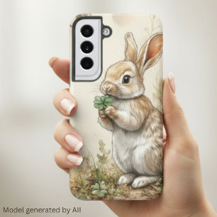 Watercolor Woodland Bunny Nature Samsung Galaxy Case