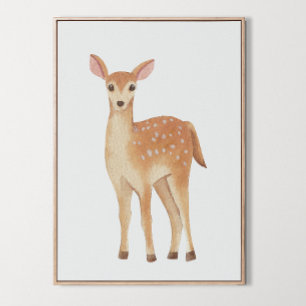 Watercolor Woodland Deer Boys Girls Room Decor